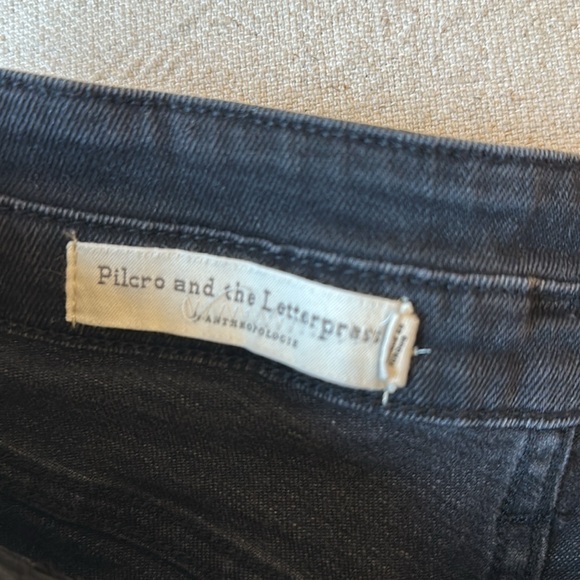 ANTHROPOLOGIE Pilcro high rise skinny black denim 29 - Picture 4 of 7